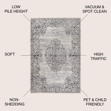 Minori Filigree Medallion Area Rug